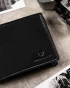 Zestaw prezentowy: Portfel, Brelok, czarny, skórzany, Peterson