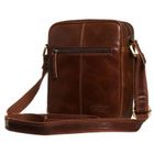 Zestaw, Torba listonoszka, Etui na klucze, brązowy, skórzany, Peterson