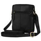 Zestaw, Torba listonoszka, Etui na klucze, czarny, skórzany, Peterson