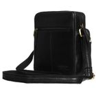 Zestaw, Torba listonoszka, Etui na klucze, czarny, skórzany, Peterson