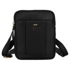 Zestaw, Torba listonoszka, Etui na klucze, czarny, skórzany, Peterson