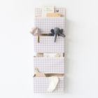 3 Sprouts, Gingham, organizer na drzwi wiszący, beige
