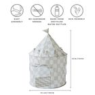 3 Sprouts, namiot dla dzieci, Checkerboard Beige