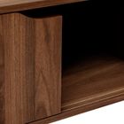 5five Simply Smart, Slidy, stolik kawowy z zamkniętymi półkami, kolor ciemnego drewna, 108-60-42 cm