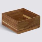5five Simply Smart, Tidy Smart, kwadratowy organizer, drewniany, 15-15-7 cm