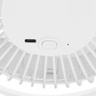 Adler, wentylator biurkowy z klipsem, akumulatorowy, biały, 15,5 cm, 360° obrót, USB-C
