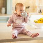 Akuku, kubek pochyły do nauki picia, szary