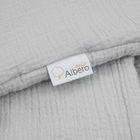 Albero Mio, otulacz muślinowy do fotelika, ocieplany, popiel