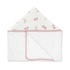 Albero Mio, Pudrowe kokardki, ręcznik bambusowy z kapturkiem, 70-120 cm