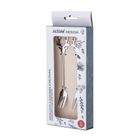 Altom Design, komplet 2 widelczyków z ozdobną końcówką, głowa renifera, srebrny, color box