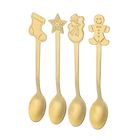 Altom Design, komplet 4 łyżeczek dekorowanych, color box, złoty