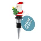Altom Design, stopper do wina, Mikołaj z Choinką, 11,5-4-1,8 cm