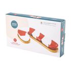 Altom Design, zestaw naczyń na podstawie bambusowej nbc, 30-16.5-3.5 cm, cukrowa laseczka, color box