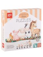 Apli Kids, My First, Farma, puzzle progresywne, 21 elementów