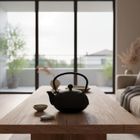 Aromelio, Kamin, czajnik żeliwny z zaparzaczem, 900 ml