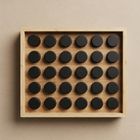 Aromelio, Palette, bambusowy organizer na przyprawy z montażem do ściany, 30 słoiczków, 4,5-9 cm