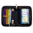 Astrabag, piórnik rozkładany, pojedynczy, z wyposażeniem, Fluffy Kitty Black