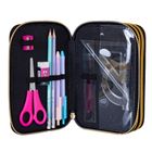 Astrabag, piórnik rozkładany, potrójny, z wyposażeniem, Golden Teddy