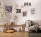 Atmosphera, drewniany stołek, Nyar, średnica 28 cm