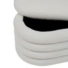 Atmosphera, Giulia Boucle, siedzisko do przedpokoju, ze schowkiem, 110-46-40,5 cm