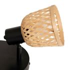 Atmosphera, Lio, lampy sufitowe, 3 klosze z plecionego bambusa, 3xśrednica 25 cm