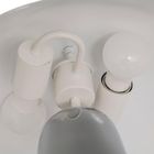 Atmosphera, Omia, lampa nocna grzybek, srebrna, wys. 34 cm