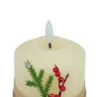 Atmosphera, ozdobna świeca parafinowa LED, 10 cm