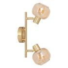 Atmosphera, Pilla, lampy sufitowe, złoto i szklane klosze, 2 punktowe