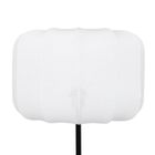 Atmosphera, Tobie, lampka stojąca do salonu z bawełnianym abażurem, 37-150 cm