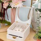 Atmosphera, Wild Romance, szkatułka na biżuterię z lusterkiem, 20-19,5-13,5 cm