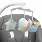 Baby Mix, krzesełko do karmienia i huśtawka, 2w1, grey