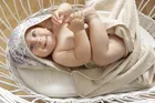 BabyMatex, Maxi Print, Wzory azteckie, okrycie kąpielowe, beżowe, 100-100 cm