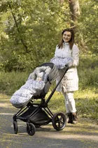 BabyMatex, śpiworek do wózka + mufka, venus, granatowy