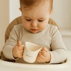 BabyOno, Flow, ergonomiczny kubek treningowy, beżowy