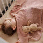 BabyOno, kocyk bambusowy, różowy, 75-100 cm