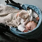 BabyOno, kocyk dzianinowy, bambusowy, beżowy