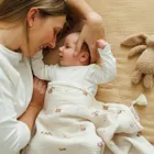 BabyOno, kocyk muślinowy, beżowy, 75-100 cm