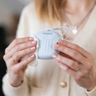 BabyOno, silikonowy pojemnik na smoczek, niebieski