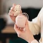 BabyOno, silikonowy pojemnik na smoczek, różowy