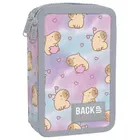 BackUp, piórnik rozkładany, podwójny, z wyposażeniem, Kapibara Dream