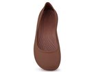 Baleriny damskie, brązowe, Crocs Brooklyn Flat Spice