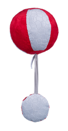 Balibazoo, piłka czerwono-szara, zabawka niemowlęca