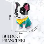 Balody, Pies French Bulldog, klocki konstrukcyjne, 917 elementów