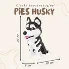 Balody, Pies Husky duży, klocki konstrukcyjne, 1900 elementów