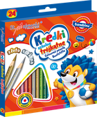 Bambino, kredki ołówkowe, trójkątne, 24 kolory