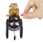 Barbie, Chelsea na wózku, blond włosy, lalka z akcesoriami