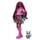 Barbie, Extra Lalka, Strój pop punk i różowe włosy, lalka z akcesoriami