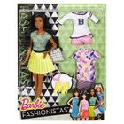 Barbie Fashionistas, Modne przyjaciółki, 34 B-Fabulous, Original, lalka z ubrankami, zestaw