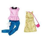 Barbie Fashionistas, Modne przyjaciółki, 42 Blue Violet, Petite, lalka z ubrankami, zestaw