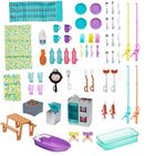 Barbie, Kamper 3w1, zestaw do zabawy bez lalek